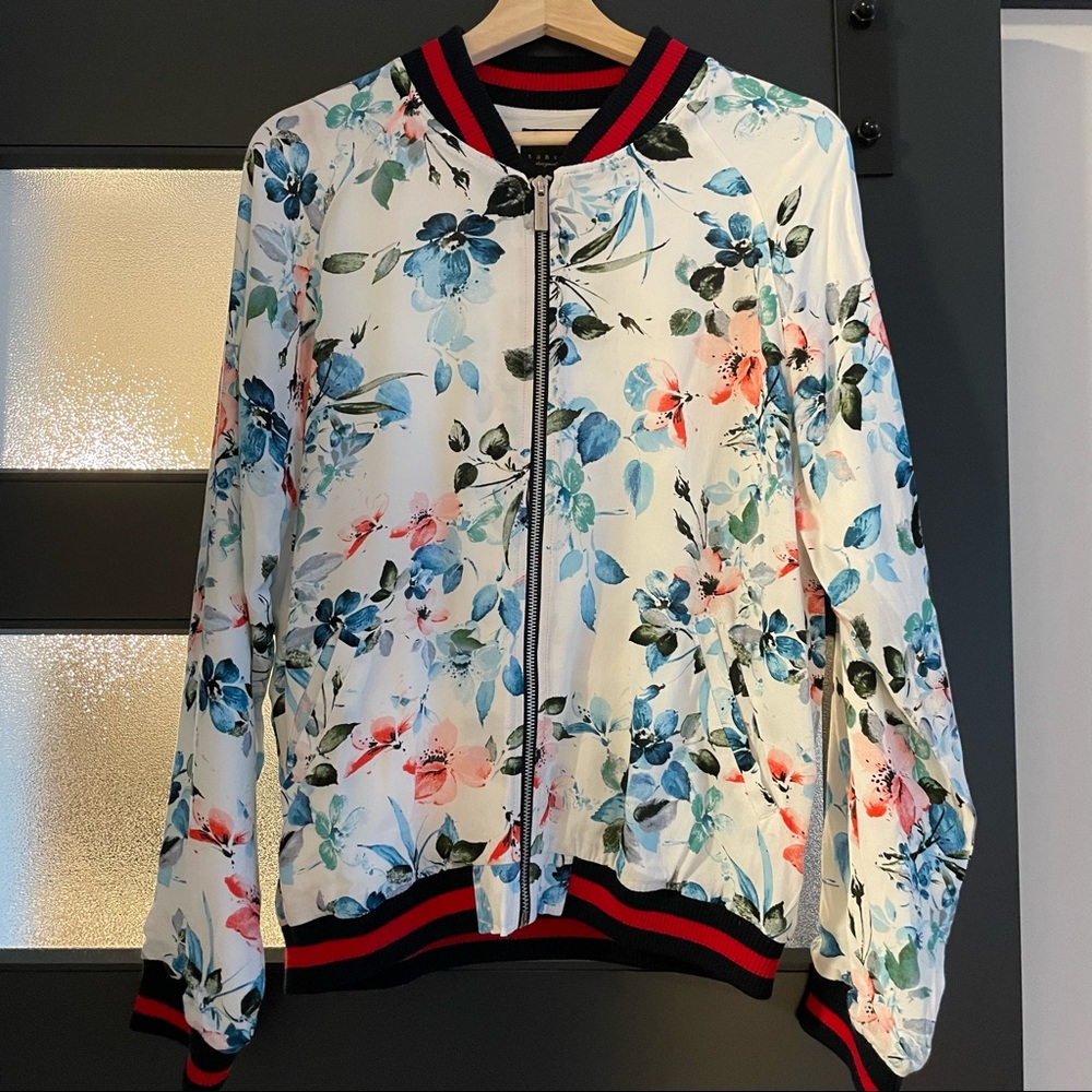 Sanctuary floral bomber jacket.